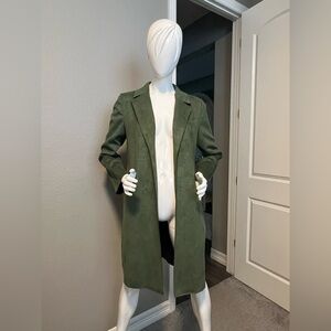 T Tahari Faux Leather Coat Size M